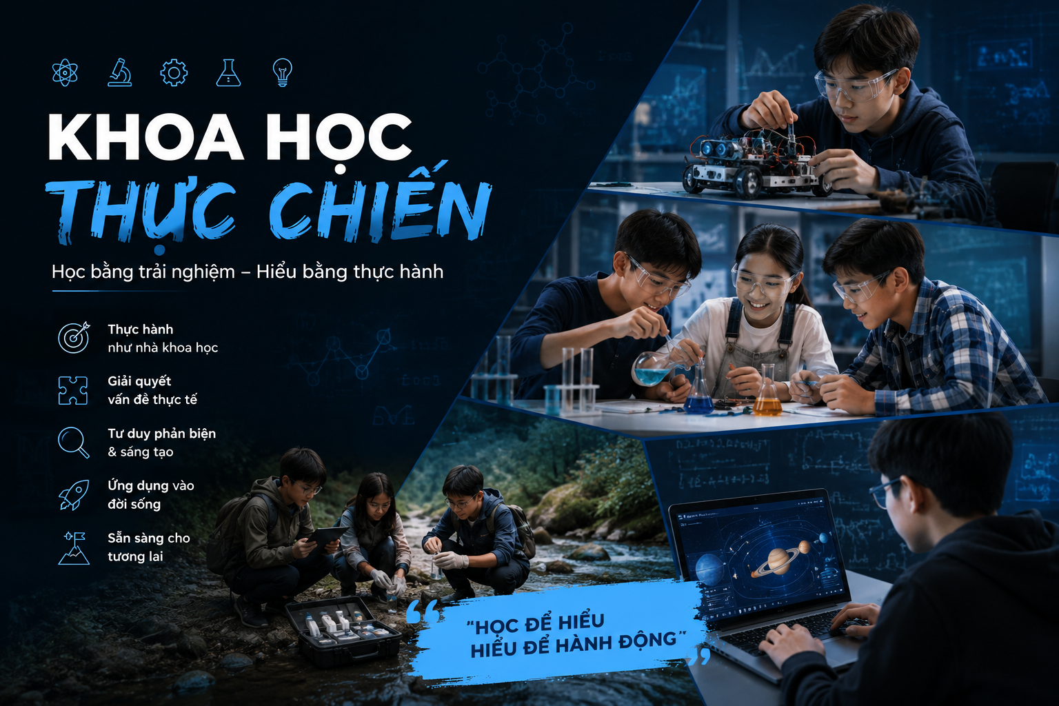 Khóa học Khoa học thực chiến tại TeenLab Academy